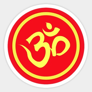 Spiritual Om Symbol Sacred Mantra Sticker